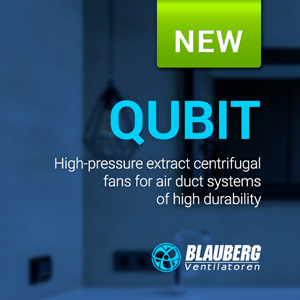 Qubit: high-quality ventilation with no risk of backdraft