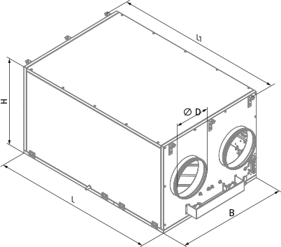 Vents KOMFORT EC DBW 3000 S21 DTV - Dimensions