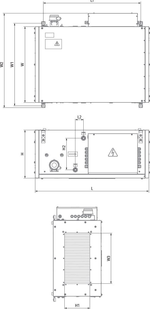 Vents Blaubox EC MW 4000 S31 - Dimensions