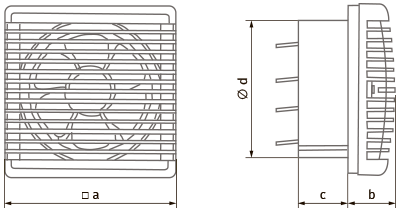 Vents Wind-G 230 - Dimensions