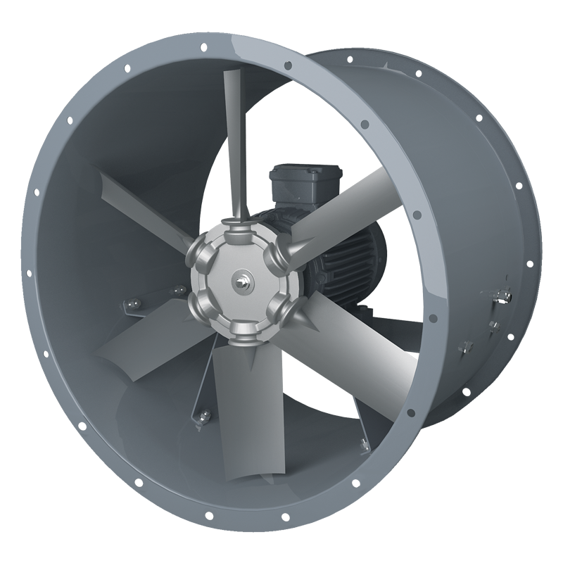 Medium pressure axial fans and axial smoke extraction fans