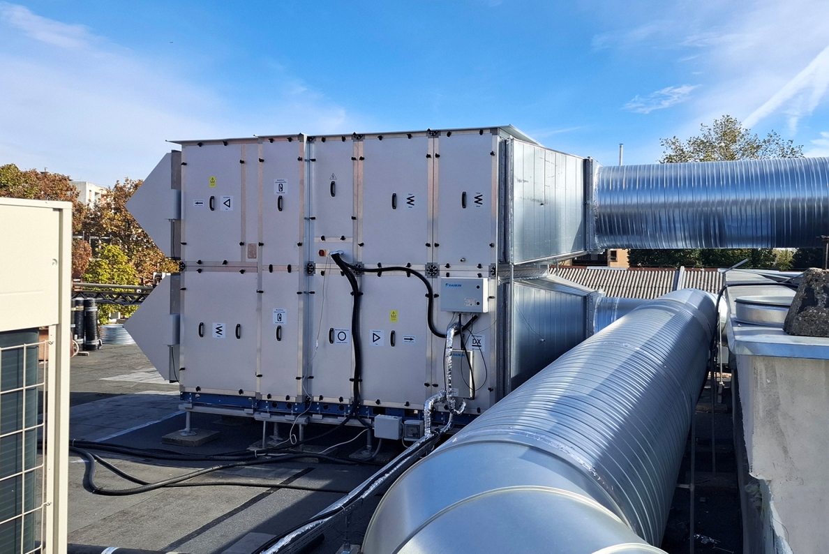 New ventilation project with BlauAIR unit implemented in industrial cooking area in Budapest
