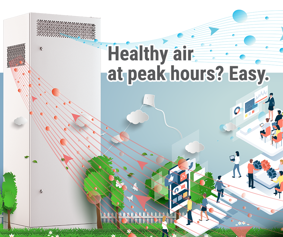 Healthy air at peak hours? Easy