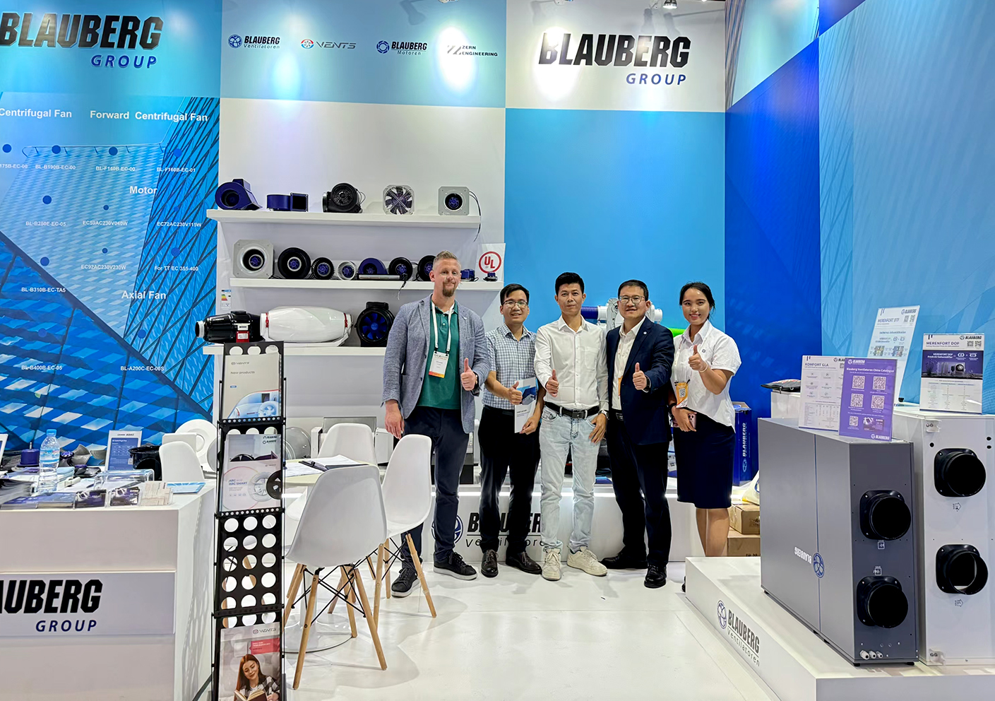 Blauberg Ventilatoren presented its products at 11 major trade fairs last fall