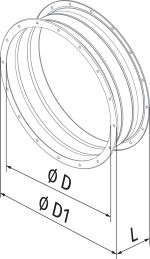 Vents EVAF 500 - Dimensions