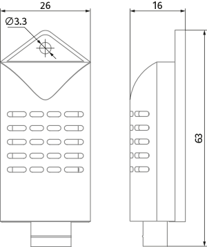 Vents FS2 - Dimensions