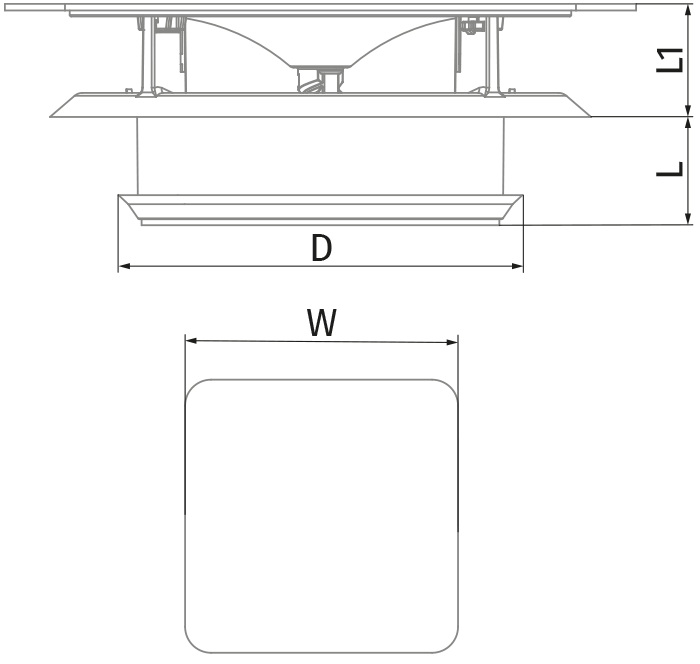 Blauberg VPD 125 C - Dimensiones