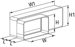 Вентс BlauPlast FS 110x54/204x60 - Размеры