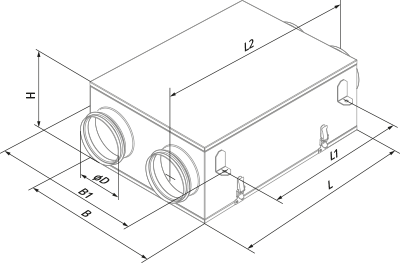 Вентс KOMFORT Ultra D 105 - Размеры