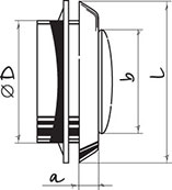 Vents VPR 100 - Dimensions