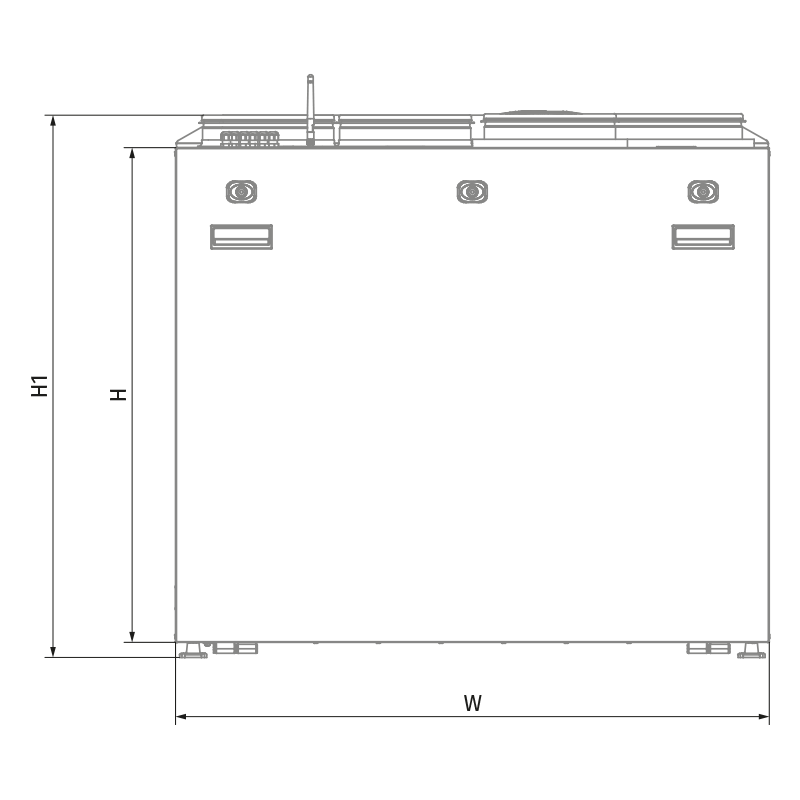 Blauberg KOMFORT Roto EC SE 601-E L S21 - Dimensiones