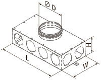 Blauberg BlauFast SR 160/90x8 01 - Dimensions