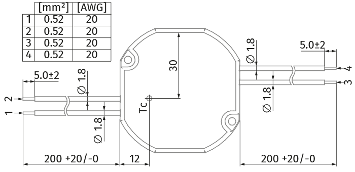 Blauberg PS 220/24-20 - Dimensions