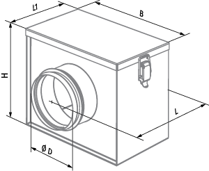 Blauberg KFBK 250 - Dimensions