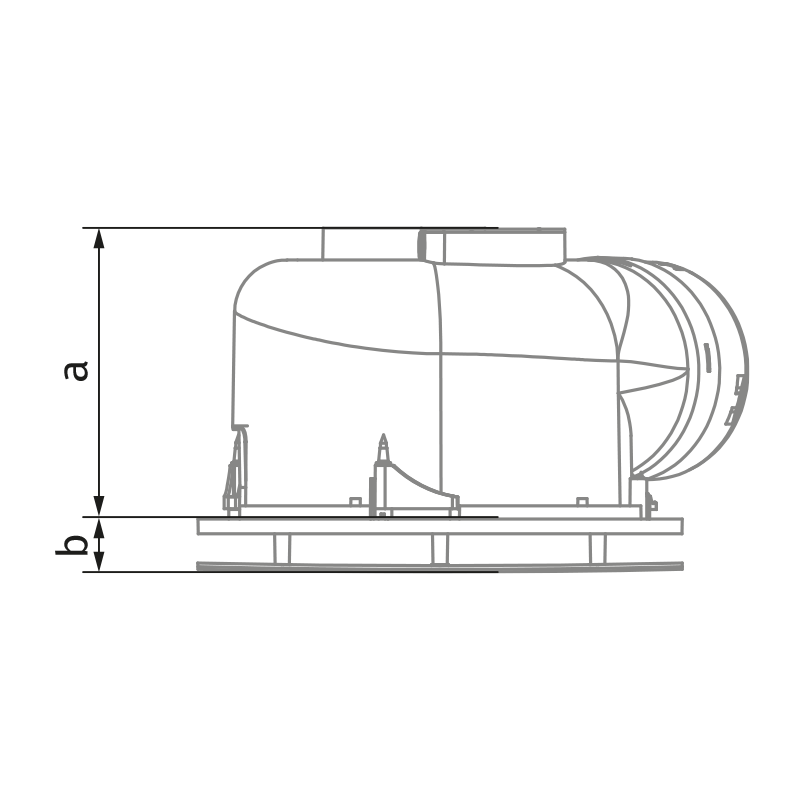 Blauberg Ultra EC 400 Square T W - Dimensiones