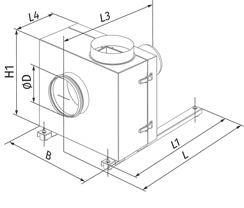 Вентс Iso-K 160 4E - Размеры
