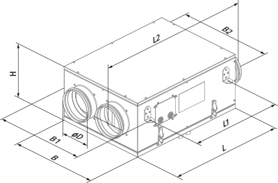 Вентс KOMFORT Ultra D 105-A - Размеры