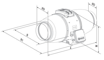 Вентс Iso-Mix EC 250 - Размеры