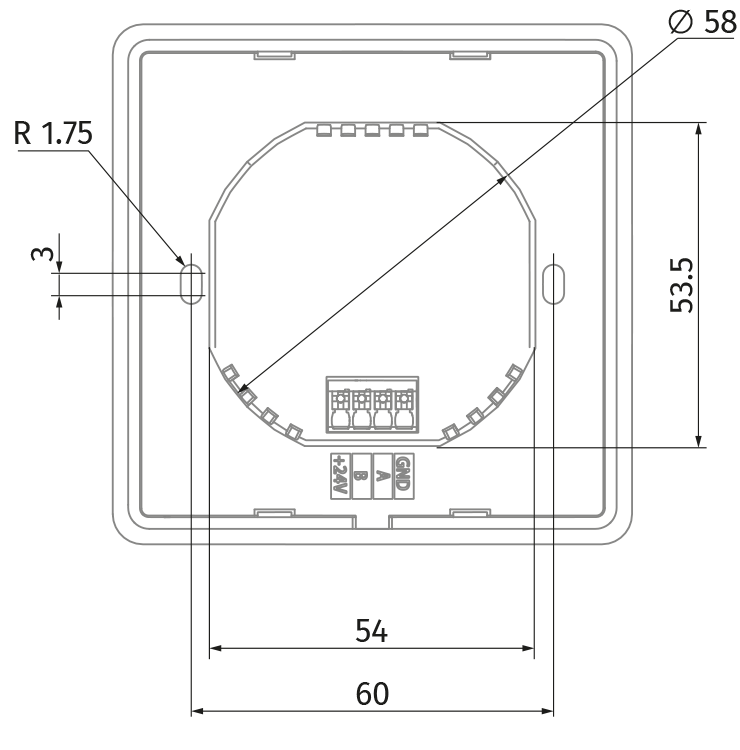 Blauberg KV1 Vento Eco - Dimensions