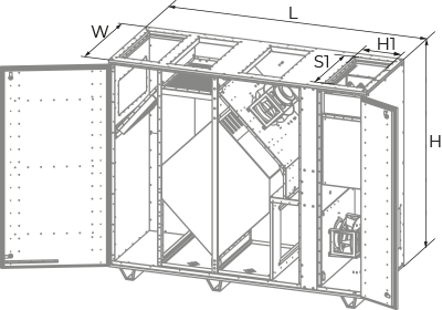 Vents BlauAIR CFV 3500 - Dimensions