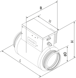 Вентс EVH 125-1.2-1 - Размеры