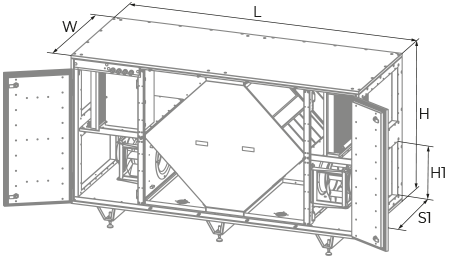 Vents BlauAIR CFH 1500 - Dimensions