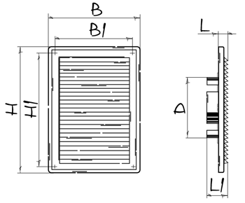 Вентс Decor 182x251s - Размеры