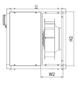 Vents Iso-VK 315 2E - Dimensions