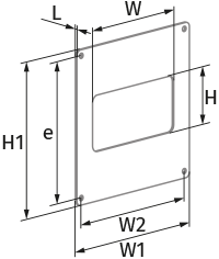 Vents BlauPlast WP 204x60 - Dimensions