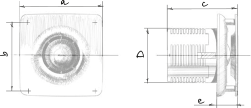 Blauberg Jet Hi-Tech 100 H - Dimensions