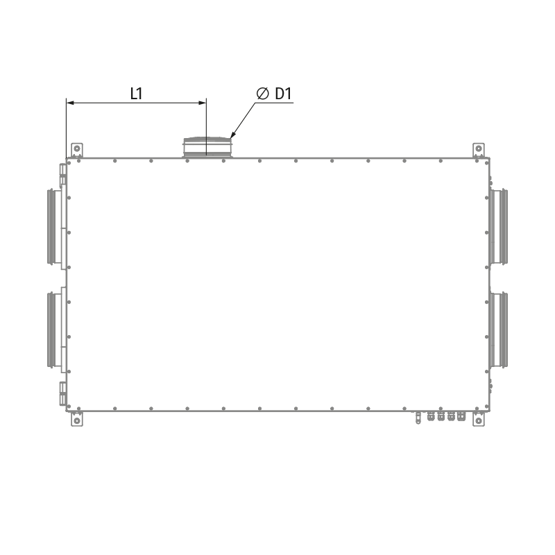 Blauberg KOMFORT Roto EC DE 351-E R S21 - Dimensions