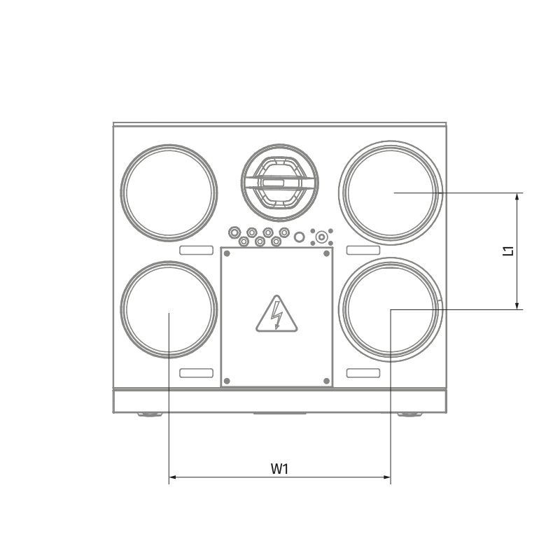 Blauberg KOMFORT Roto EC SE 281-E L S21 - Dimensions