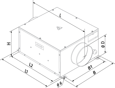 Вентс Iso-B 160 - Размеры