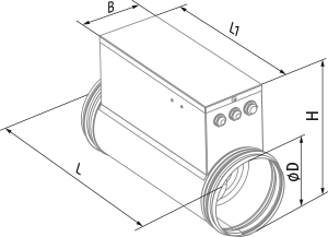 Вентс EKH 250-3.6 - Размеры