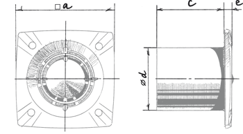 Vents Slim 100 ST - Dimensions