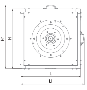 Вентс Iso-VK 450 4E - Размеры