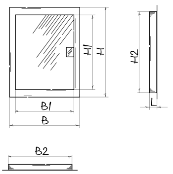 Vents RTMG 250x400 - Dimensions