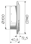 Вентс WHM 100 D - Размеры