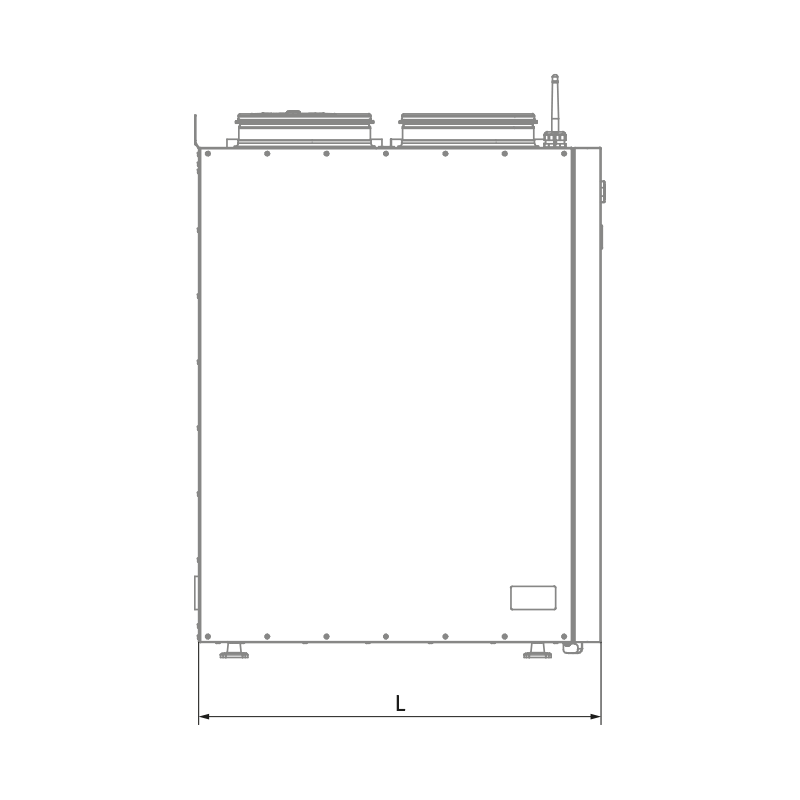 Blauberg KOMFORT Roto EC SE 601-E L S21 - Dimensiones