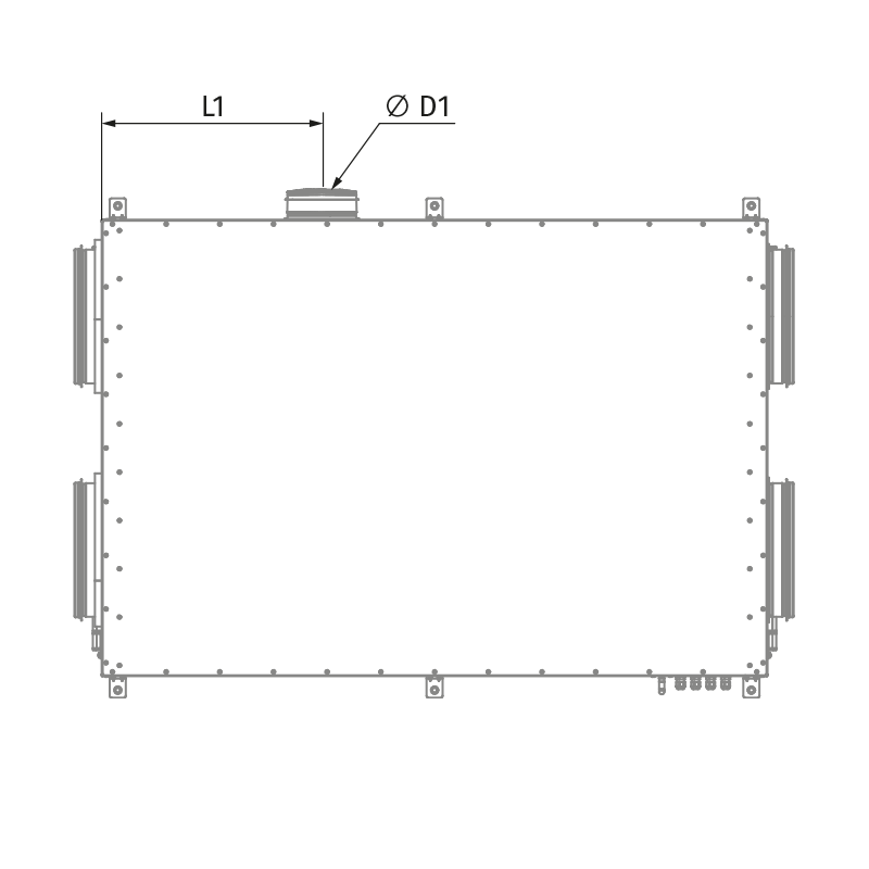Blauberg KOMFORT Roto EC DE 651-E R S21 - Размеры