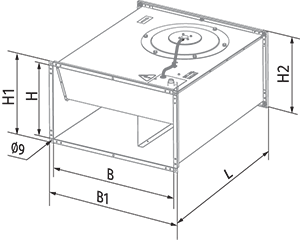 Vents Box 60x35 4D (3~ 400 ∆) - Dimensions