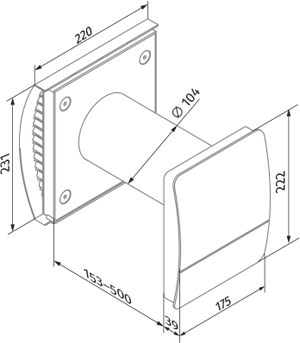 Blauberg VENTO Expert A30 S10 W V.2 - Dimensions