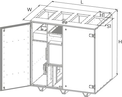 Vents BlauAIR RV 1200 - Dimensions