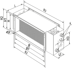 Вентс WKH 80x50-3 - Размеры