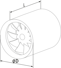 Vents Ducto Plus 100 - Dimensions