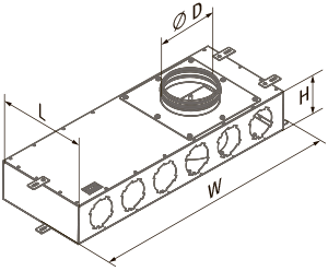 Vents BlauFast SR 160/90x6 04 - Dimensions