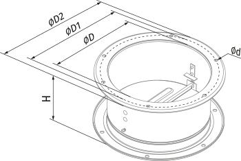 Blauberg KDL 355-500 - Dimensions