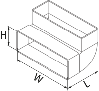 Вентс BlauPlast FKW 110x55 - Размеры