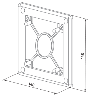 Vents DECOR FB 140x140 s - Dimensions