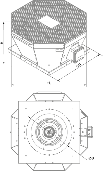 Вентс Tower-V 220 2E - Размеры